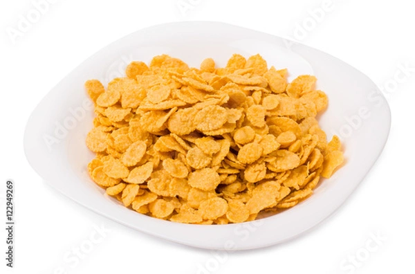 Obraz Corn flakes in a plate