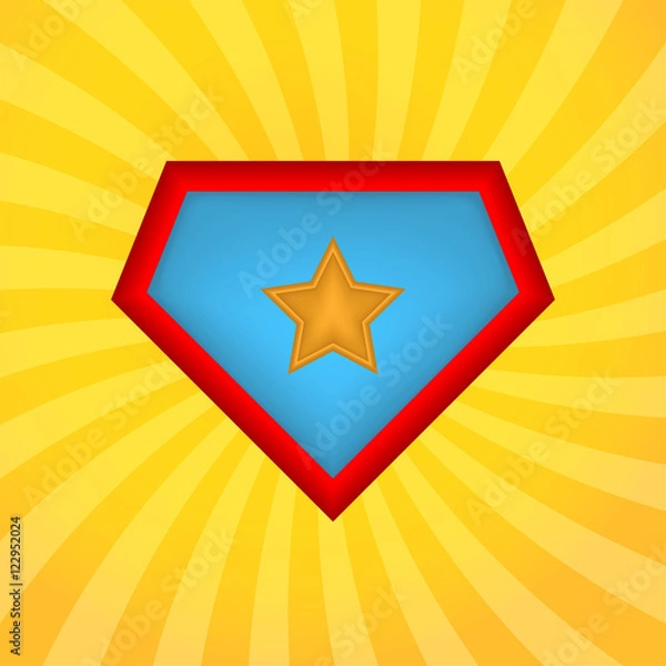 Fototapeta Superhero logo background.