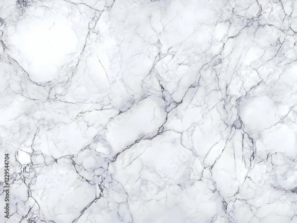 Obraz White Marble Texture Background Shows Elegant Stone Veins Beautifully, Perfect for Design Projects.