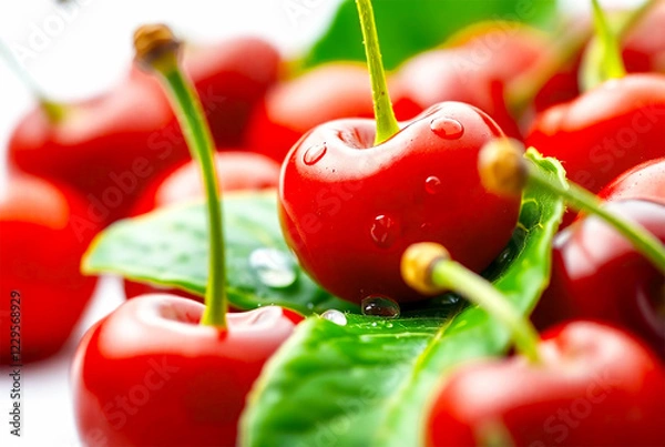Obraz cherries isolated on white