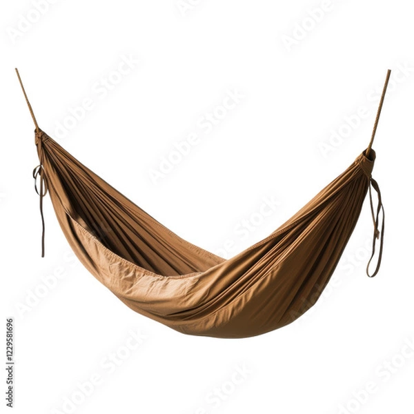 Obraz Relaxing Hammock White Background on transparent background.