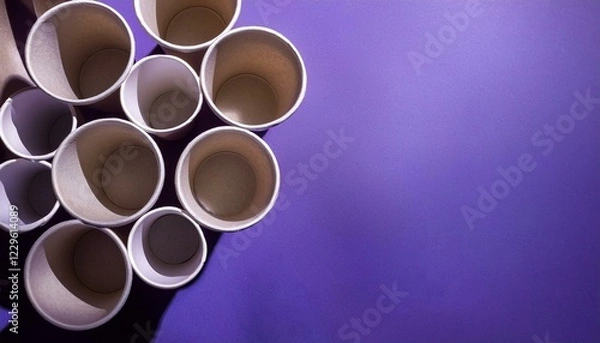 Obraz 沢山の紙コップ