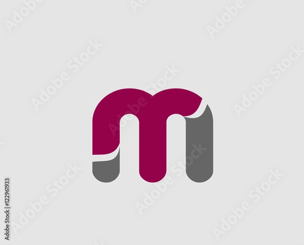 Obraz Letter M logo icon design template elements
