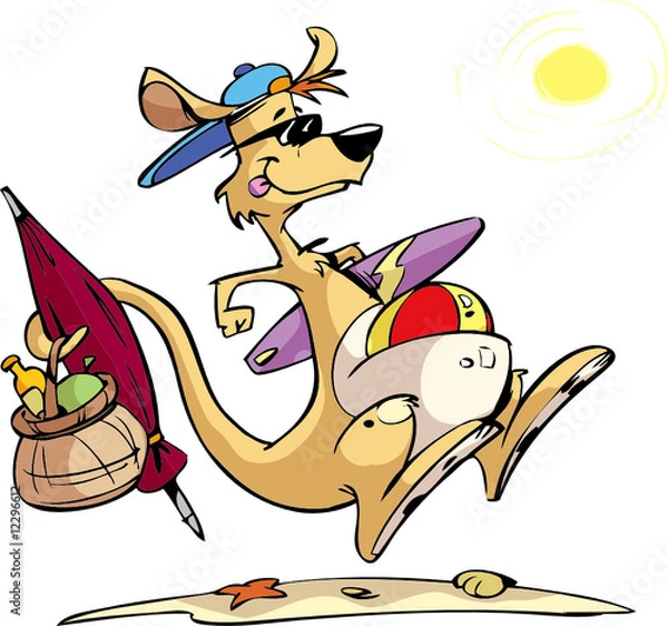 Obraz beach kangaroo