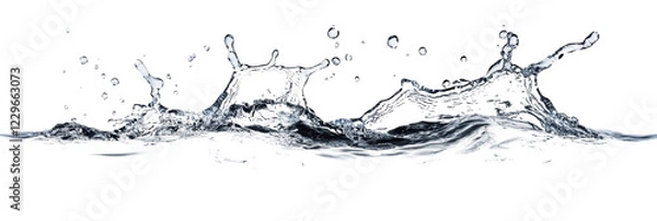 Fototapeta Isolated Water Splash
