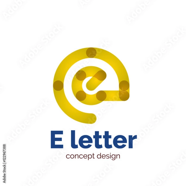 Obraz Vector modern minimalistic letter concept logo