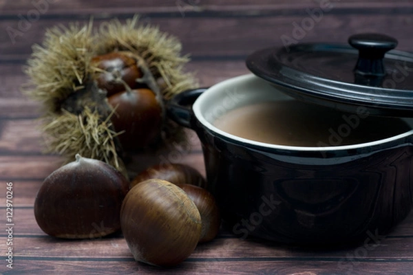 Fototapeta Chestnuts soup