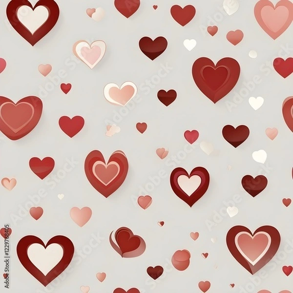 Fototapeta seamless pattern with hearts