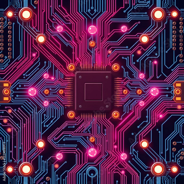 Obraz electronic circuit board