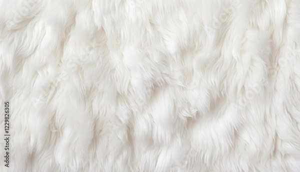 Fototapeta white fur texture