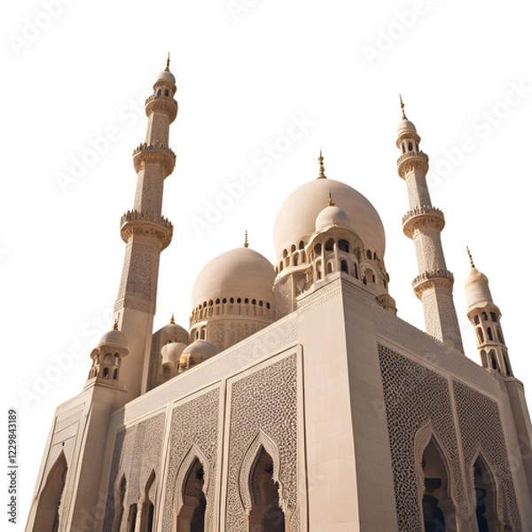 Obraz mosque isolated white background