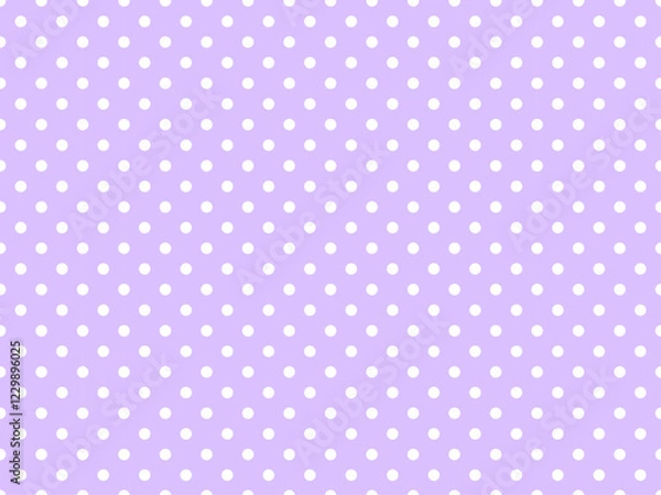 Fototapeta 紫と白のドット柄（水玉模様）の背景