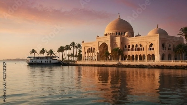 Fototapeta taj mahal at sunset