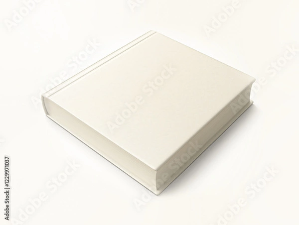 Fototapeta A premium blank book mockup for showcasing your design.