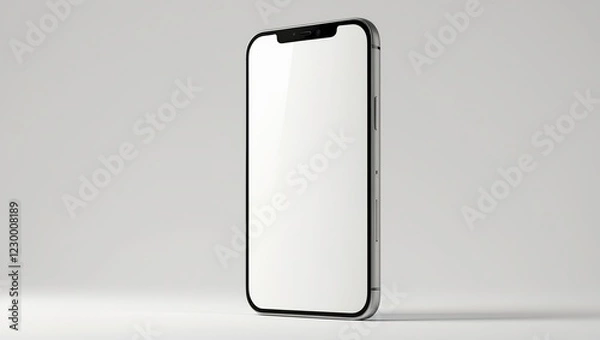 Fototapeta a black and white line drawing of a smartphone screen. 