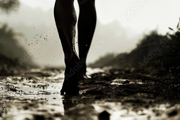 Obraz Muddy Path Journey