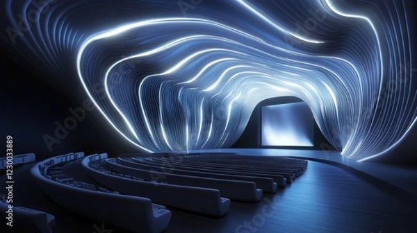 Fototapeta Innovative theater experience gigapixel content & immersive lighting in a stunning viewpoint