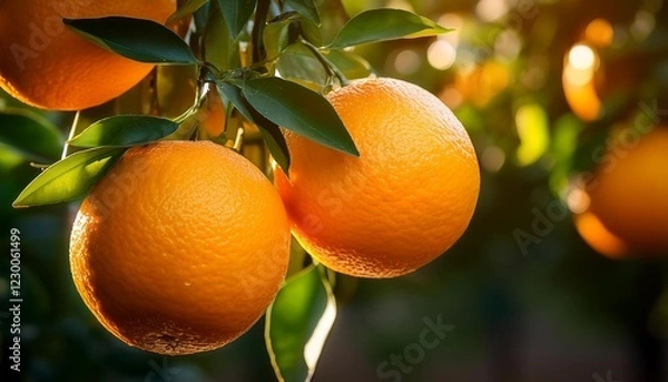 Obraz oranges on tree