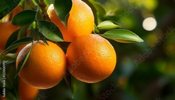 Obraz oranges on tree