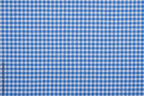 Obraz a close up of a blue and white checkered fabric