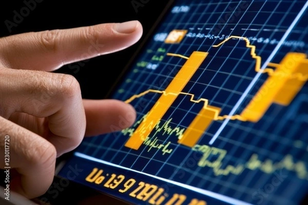 Fototapeta Business Consulting meeting focused on working and brainstorming ideas for a new business project involving finance and investment concepts