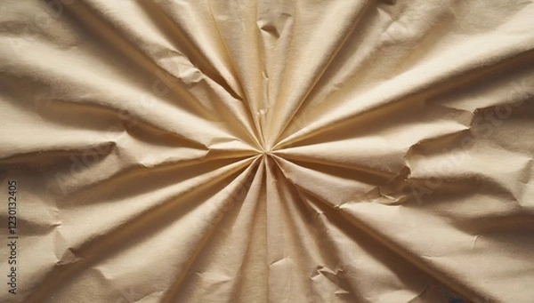 Fototapeta Clean paper texture with soft creases, neutral off-white tones, subtle shadow play, 