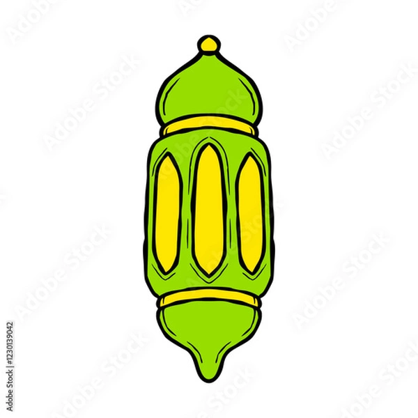 Obraz Hand-drawn Arabic Lantern