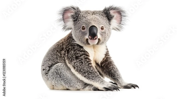 Obraz Koala isolated over white background