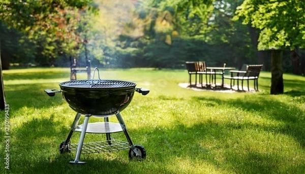 Obraz barbeque grill in the park