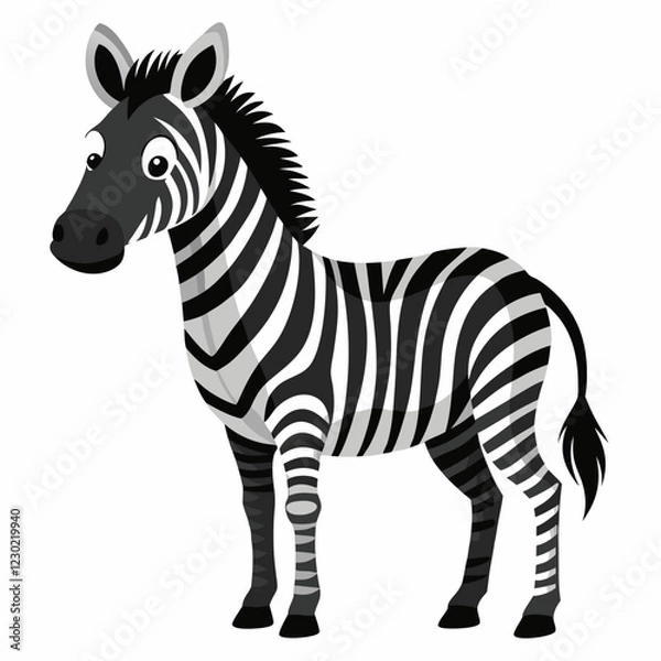 Fototapeta zebra vector illustration