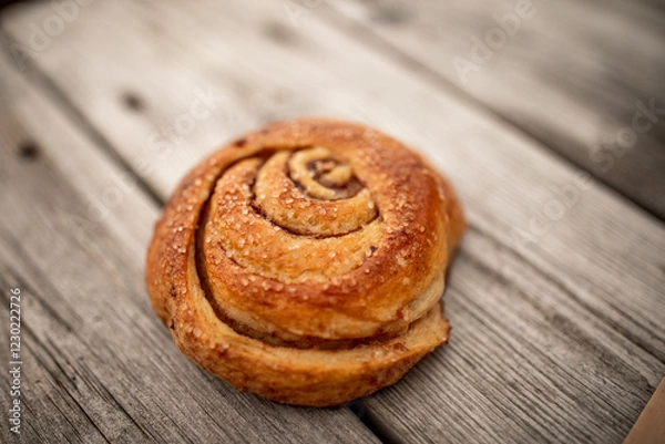 Fototapeta norwegische zimtschnecke
