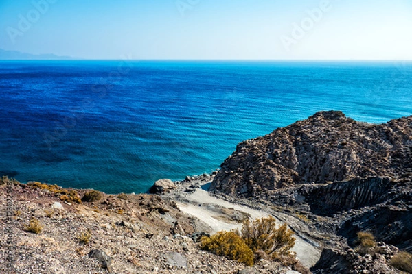 Fototapeta Gorgeous blue greek sea