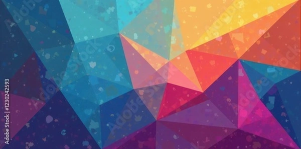 Obraz Recolorable vector geometric shapes, ideal for backgrounds & patterns, background, square