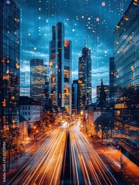 Fototapeta Integrating Smart City Infrastructure with Embedded Banking Urban Centers Article Digital Environment Technological Perspective