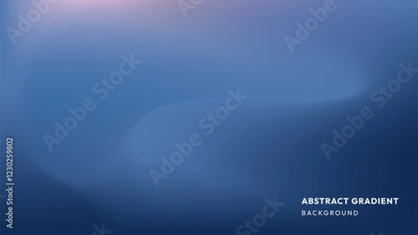 Fototapeta Gradient mesh blend of dark blue color. Abstract liquid background. Modern design template for posters, website, wallpaper.