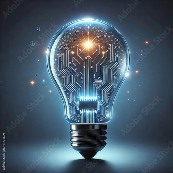 Obraz light bulb with bulbs