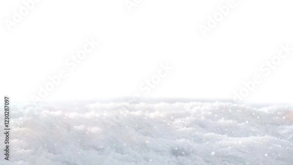 Obraz Snowy hill isolated 