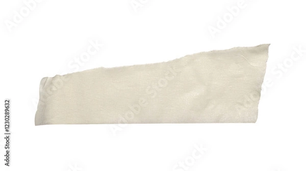 Obraz White paper construction scotch, shiny sticky strip of stationery tape, self-adhesive tape isolated on transparent background. Banner with copy space. PNG