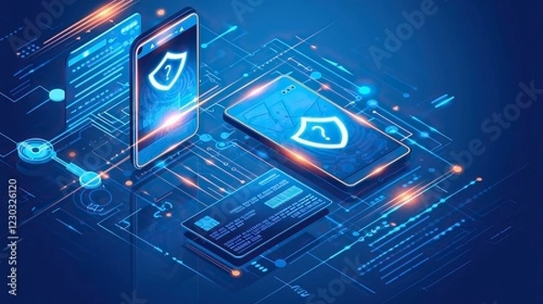 Fototapeta Digital Security and Privacy: Secure your Data