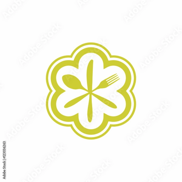 Obraz Michelin Star Hotel Chef Logo Icon