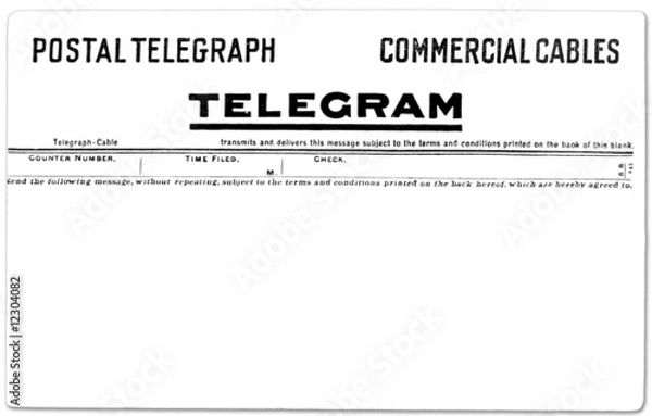 Obraz Vintage Telegram