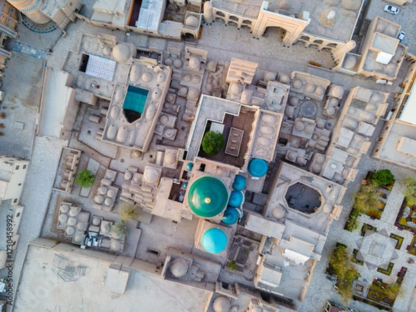 Fototapeta Top down view of Pahlavan Mahmoud Mausoleum