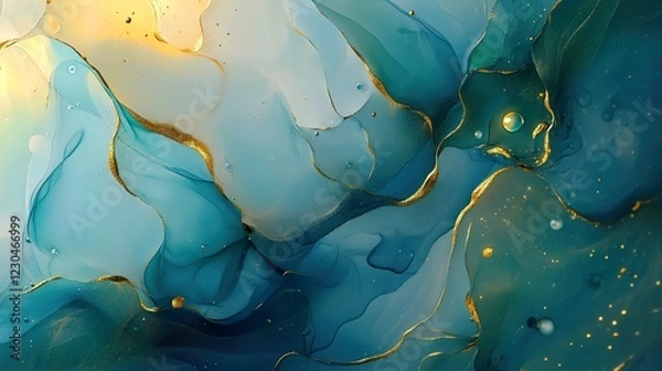 Obraz Abstract Digital Art: A Reflection on Strength and Steadfastness