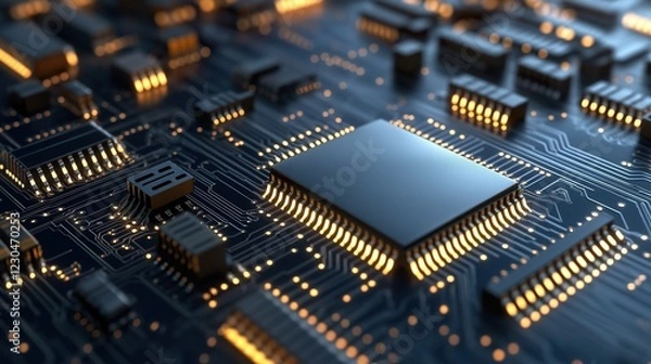 Fototapeta electronic circuit board