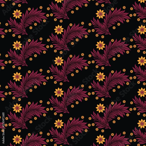 Fototapeta seamless pattern with flowers