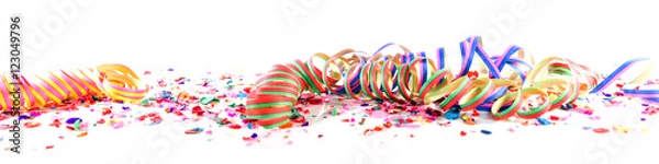 Obraz Konfetti und Luftschlangen