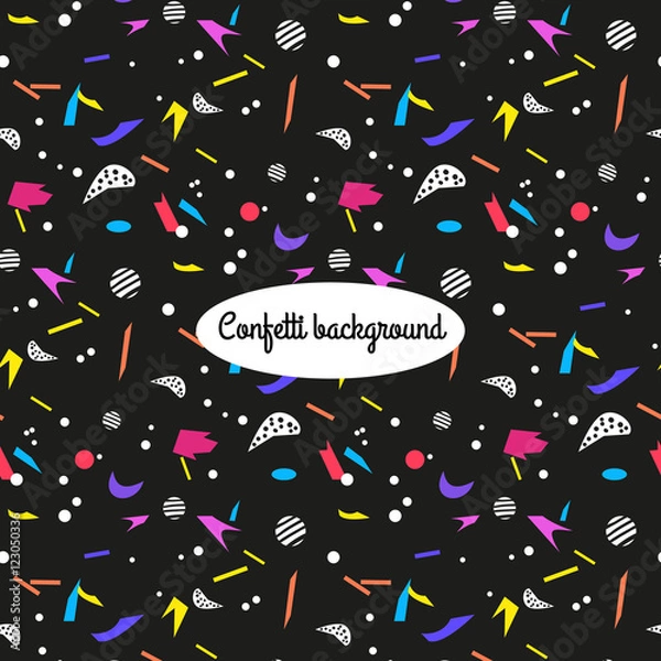 Obraz Colorful background with confetti.