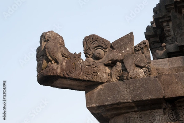 Obraz Dettaglio Tempio di Prambanan