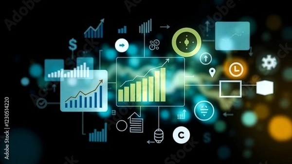 Fototapeta Business Data Analytics