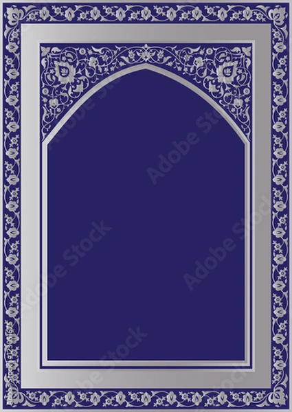 Fototapeta Eastern style ornate frame